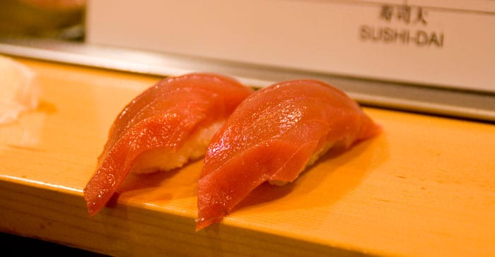 Desayunando sushi en Tsukiji