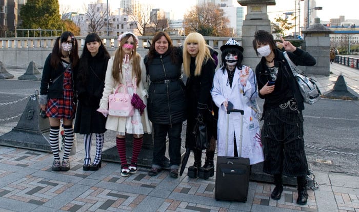 Cosplay girls en yoyogi Park — Tokyo, Japón