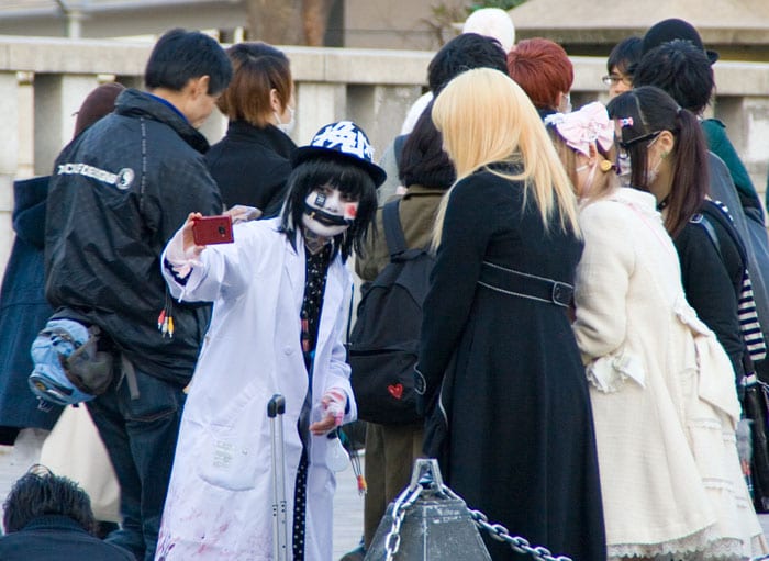 Cosplay girls en yoyogi Park — Tokyo, Japón