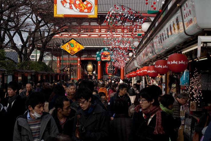 Puestos a la entrada del Templo SensoJi, Asakusa - Tokyo