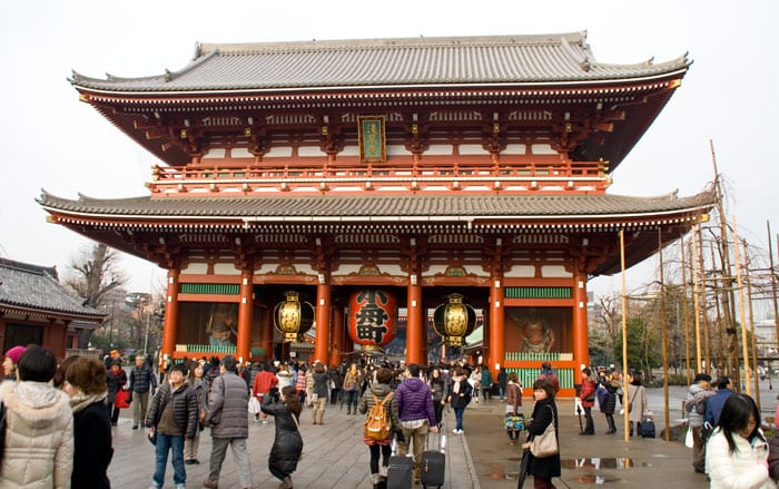 Entrada del templo Shensho-Ji — Tokyo, Japón