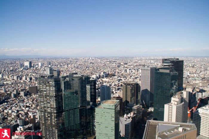 Vistas desde las torres del Gobierno Metropolitano — Tokyo, Japón