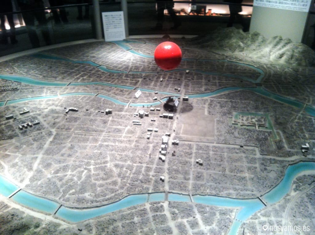Imagen del epicentro de la explosión de la bomba atómica — Hiroshima, Japón