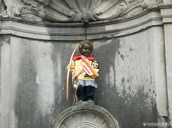 Manneken pis y la Janneken, los meones de Bruselas