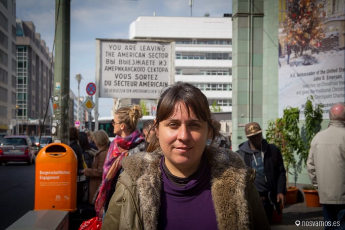 Cartel indicando que estás dejando el sector Americano  — Berlín, Alemania