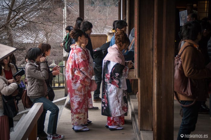 Haciendo cola para entrar — Kyoto, Japón