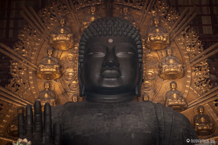 Detalle del Buda Gigante — Nara, Japón