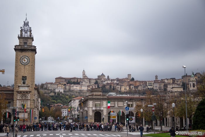Vista de la citta alta — Bérgamo, Italia