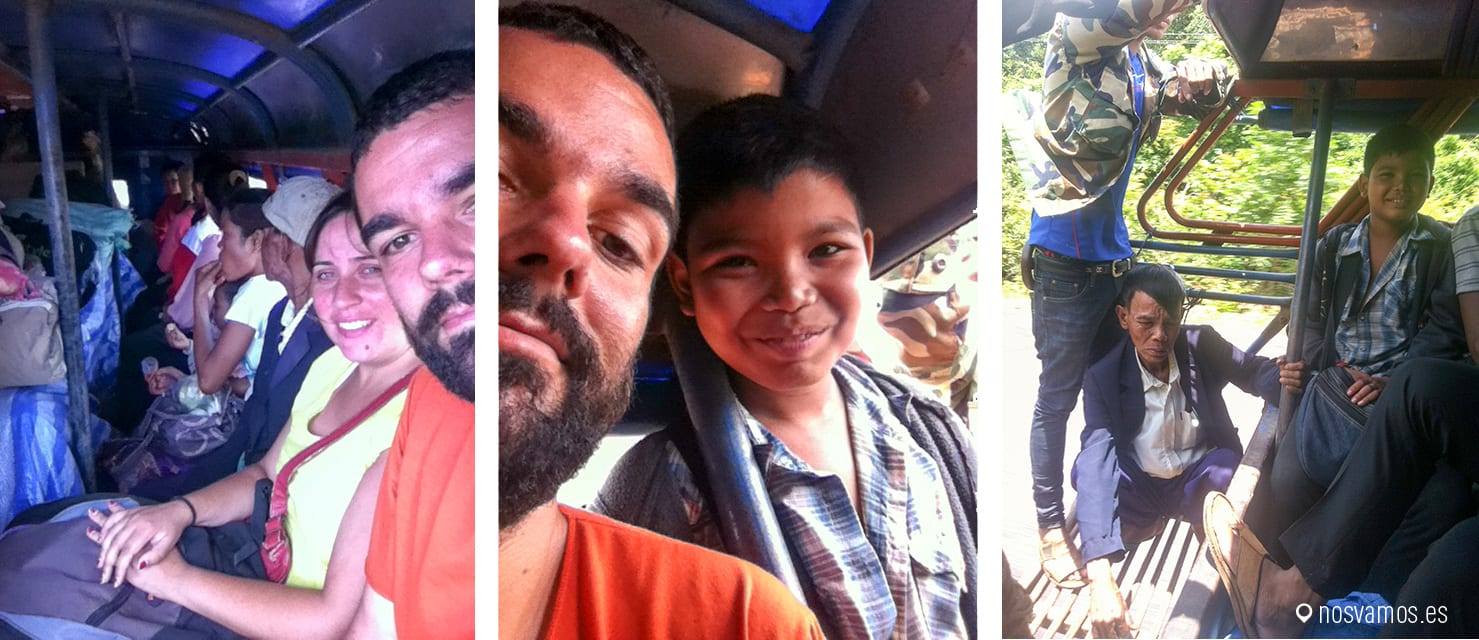 Las escenas en este camión era geniales.  — 4000 islas, Laos