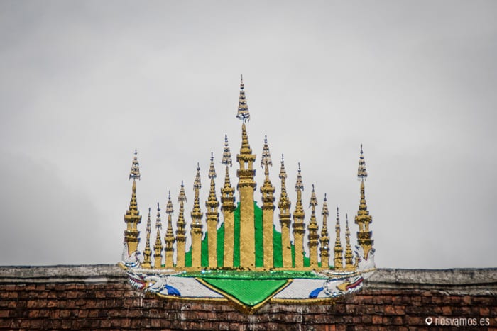 Detalle de la cúspide del templo © Juanjo Cacho — Luang Prabang, Laos