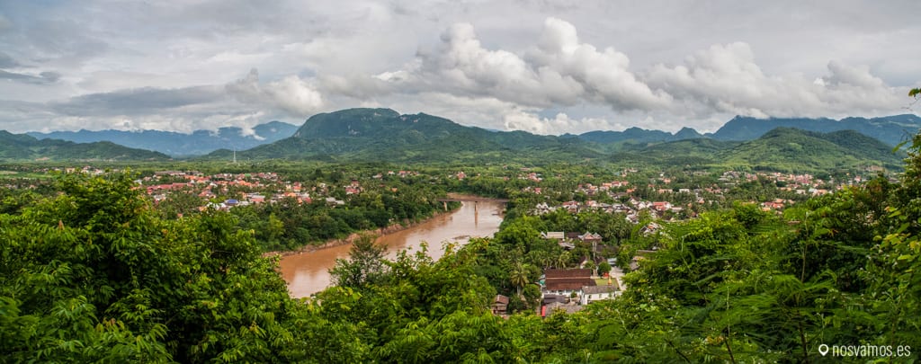 Una panorámica espectacular de Luang Prabang y del río Mekong
