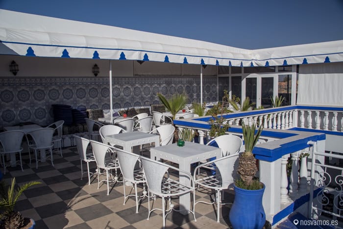 La terraza, una gozada por las noches — Marrakech, Marruecos