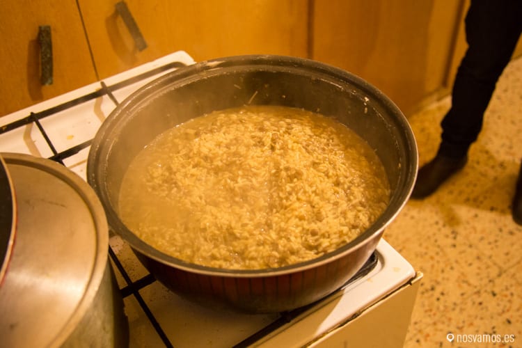 Mujaddara, lentejas con arroz palestinas