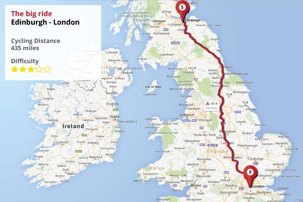 Recorrido entre Edimburgo y Londres por Palestina