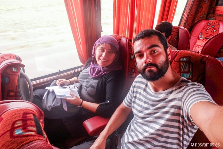 Primer viaje en bus por Irán