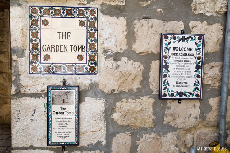 Entrada al jardín de la tumba — Jerusalén, Palestina
