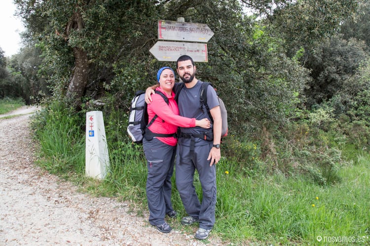 Momento en el que se separa el camino Lebaniego del Camino de Santiago