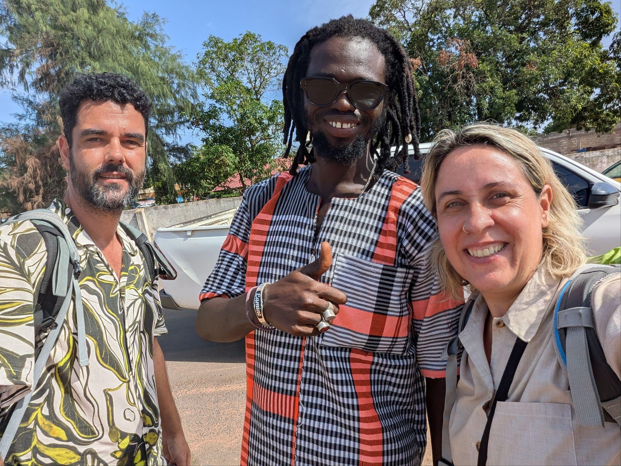 Lamine, nuestro conductor en Casamance