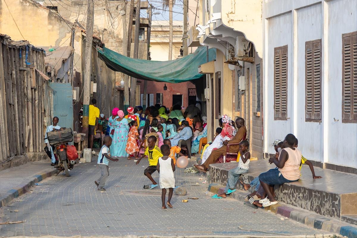 Nos encontramos muchas celebraciones privadas por las calles de Saint Louis, varias bodas.