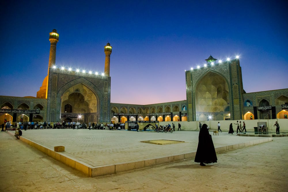 Mezquita del Imán al atardecer