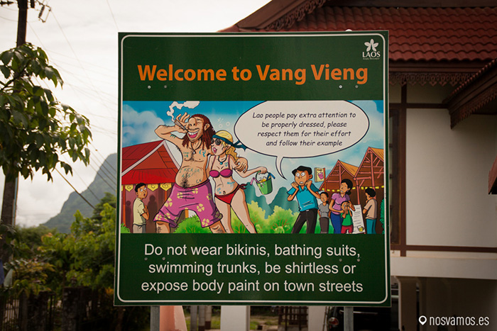 Sobre todo en Vang Vieng, el turismo de los últimos años ha hecho estragos
